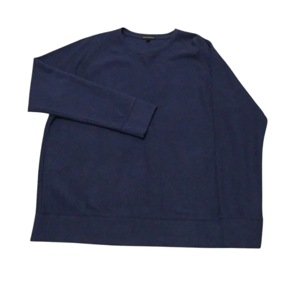 Banana Republic Sweater Men XXL Blue Crew Neck Pullover Long‎ Sleeves Casual